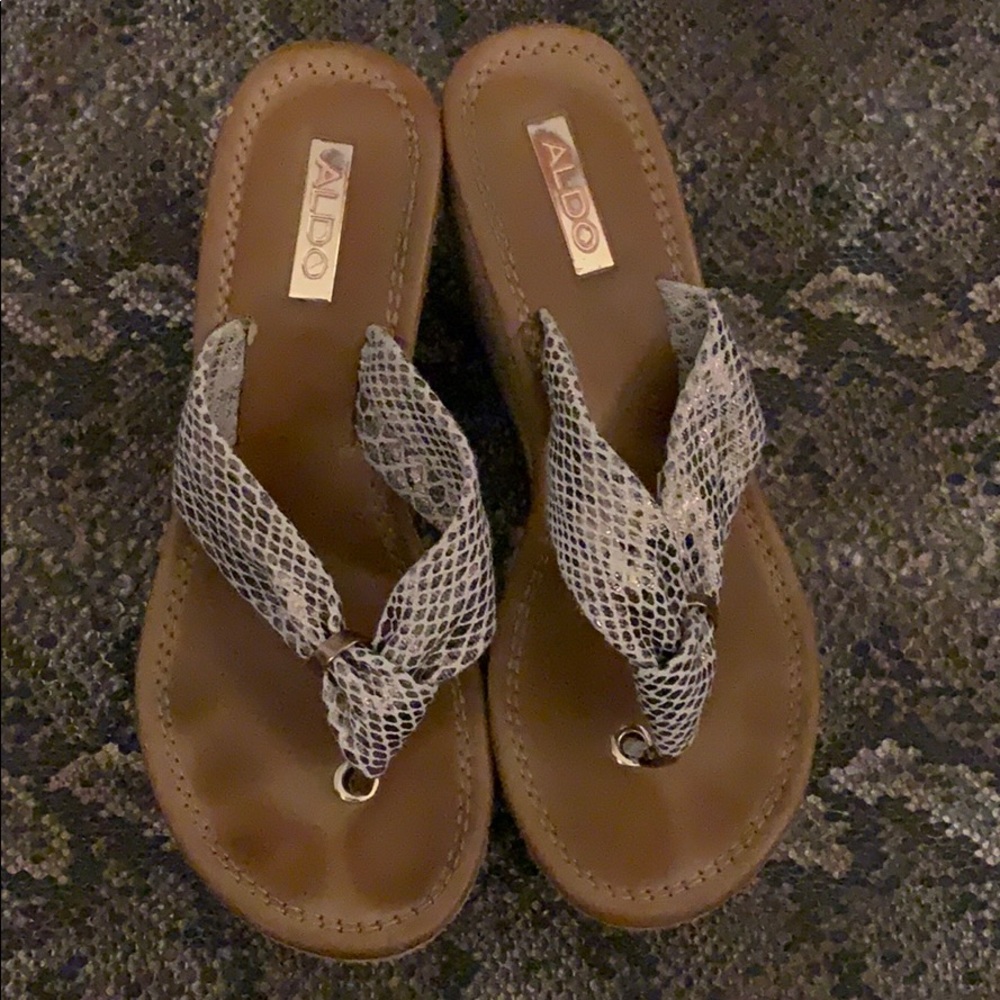 Brown aldo high heels for $30
